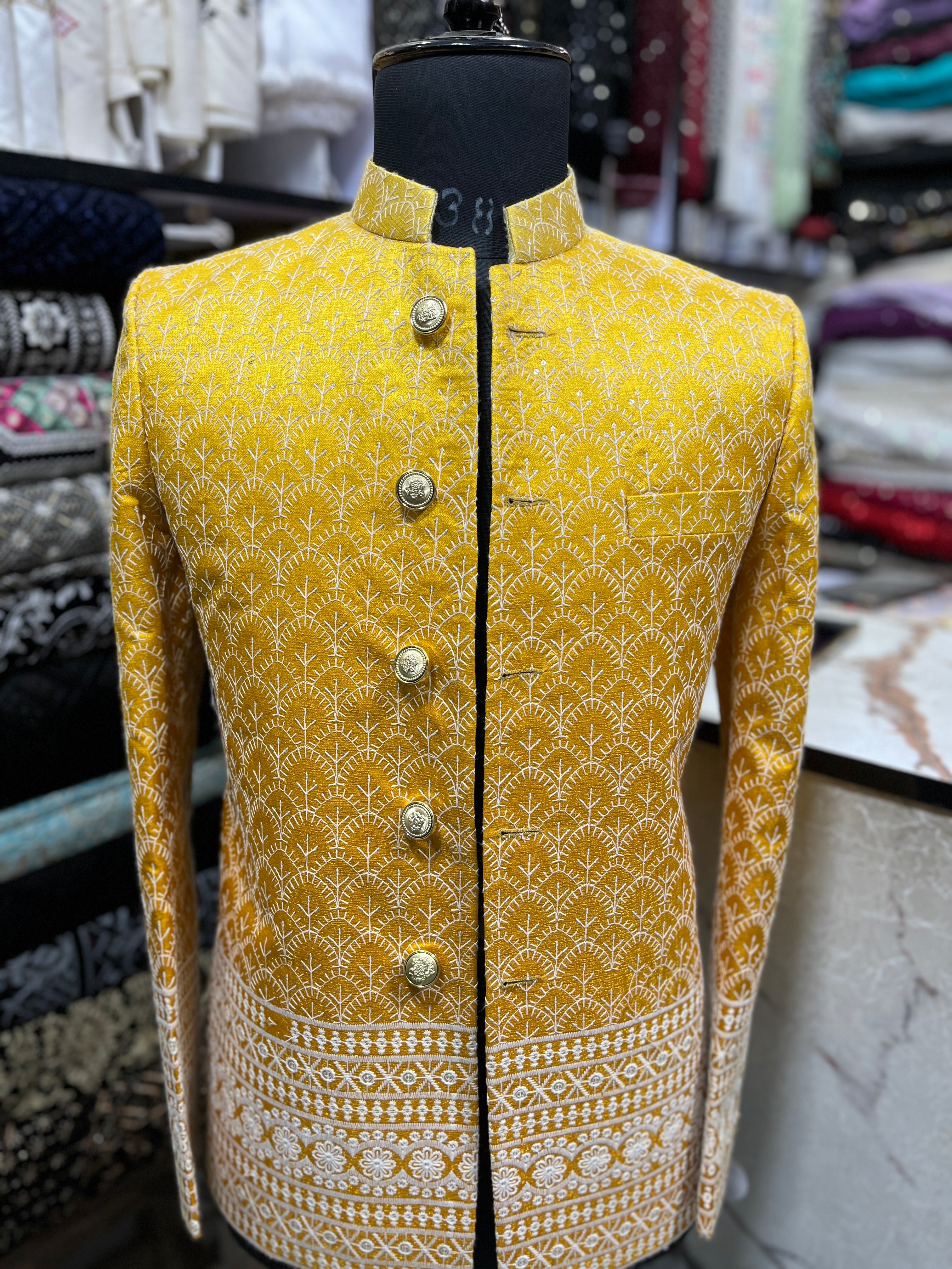 Men's Haldi  Special Designer Jodhpuri Set