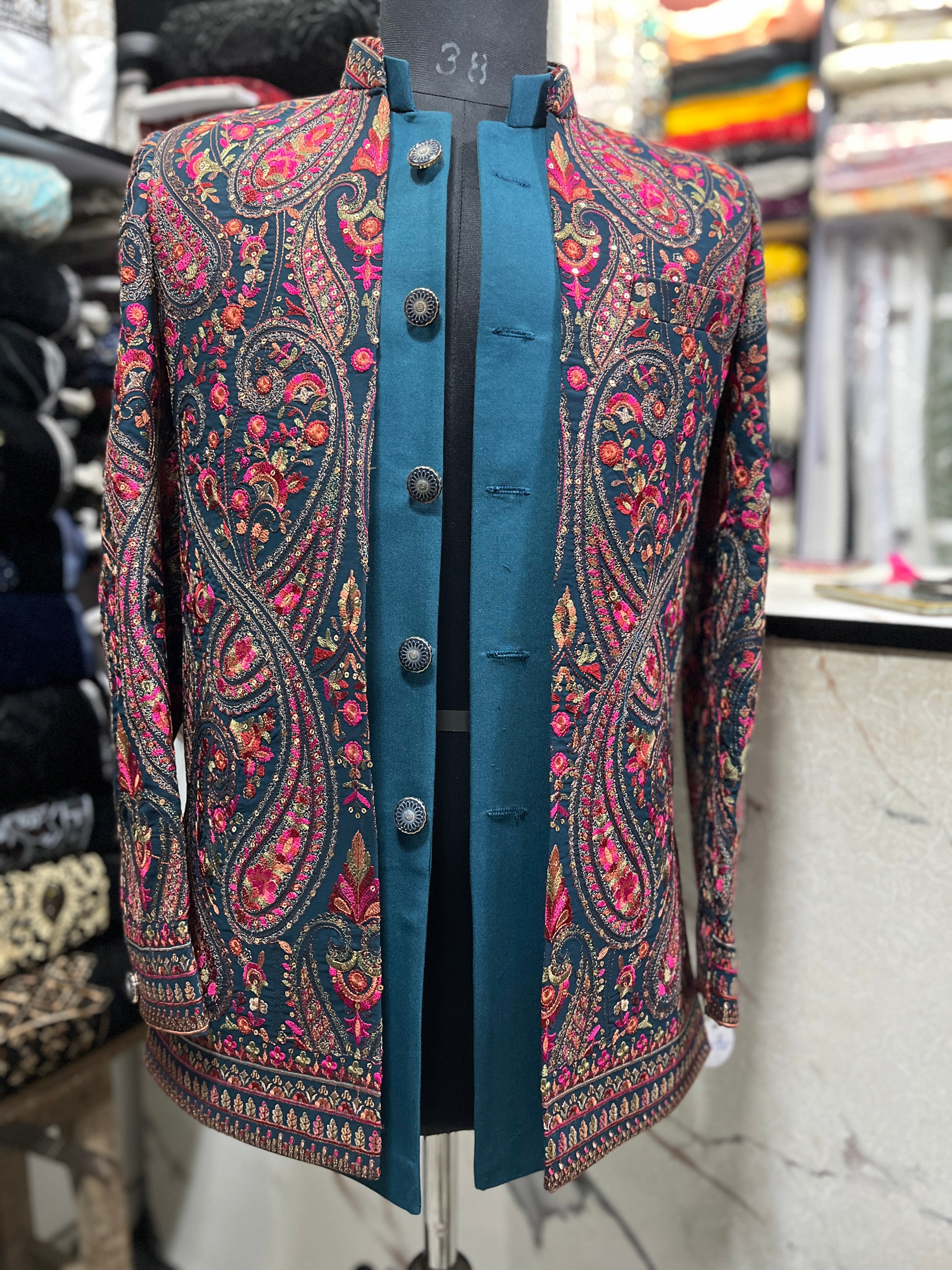 Men's Turkish Kalamkari Embroidery Jodhpuri Set