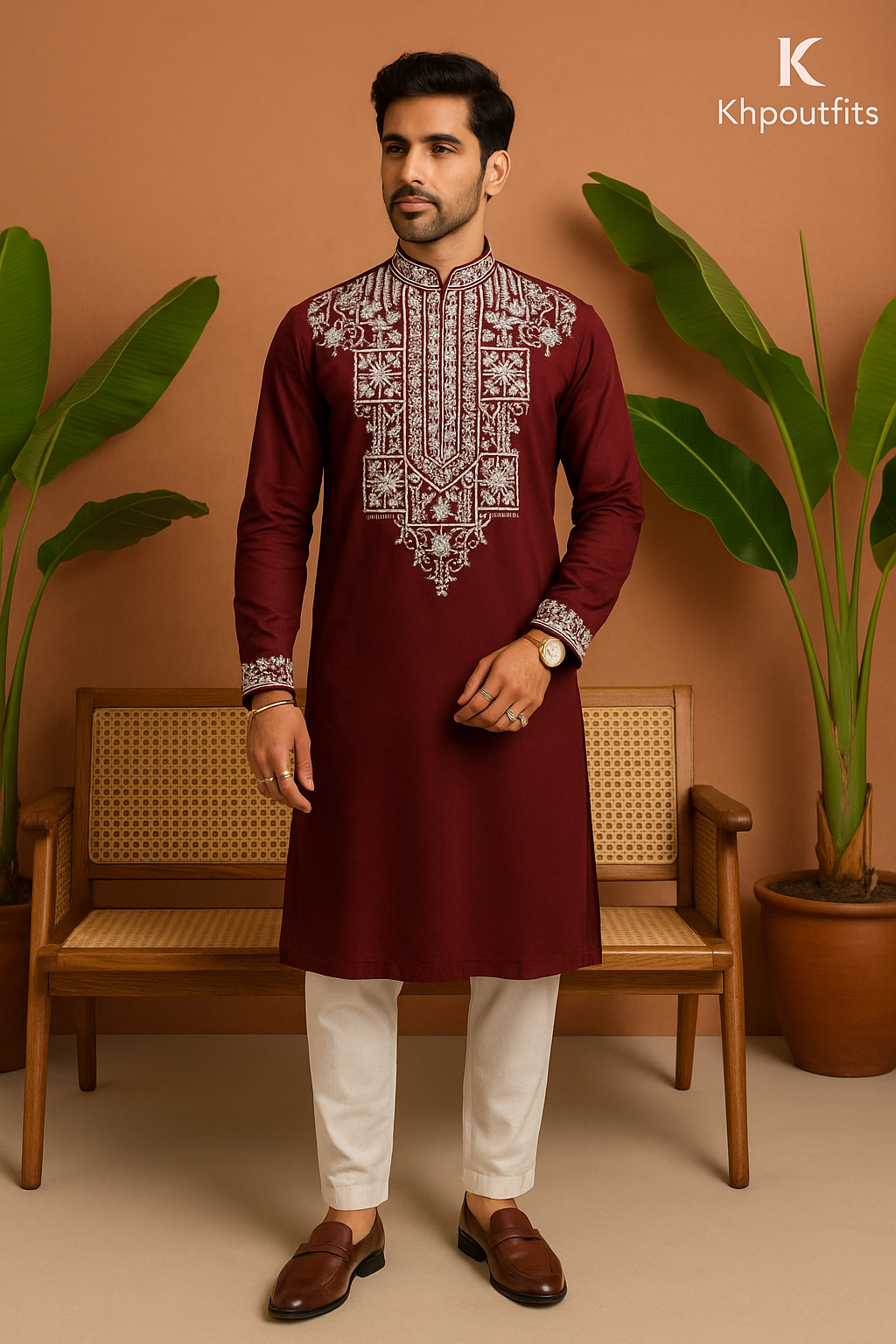Bismil Inspired Maroon Stylish Embellished Kurta Set - KPH Outfits