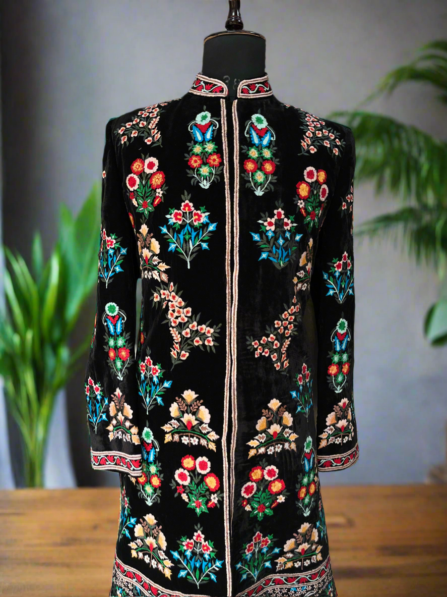 Designer Velvet Sherwani for Weddings
