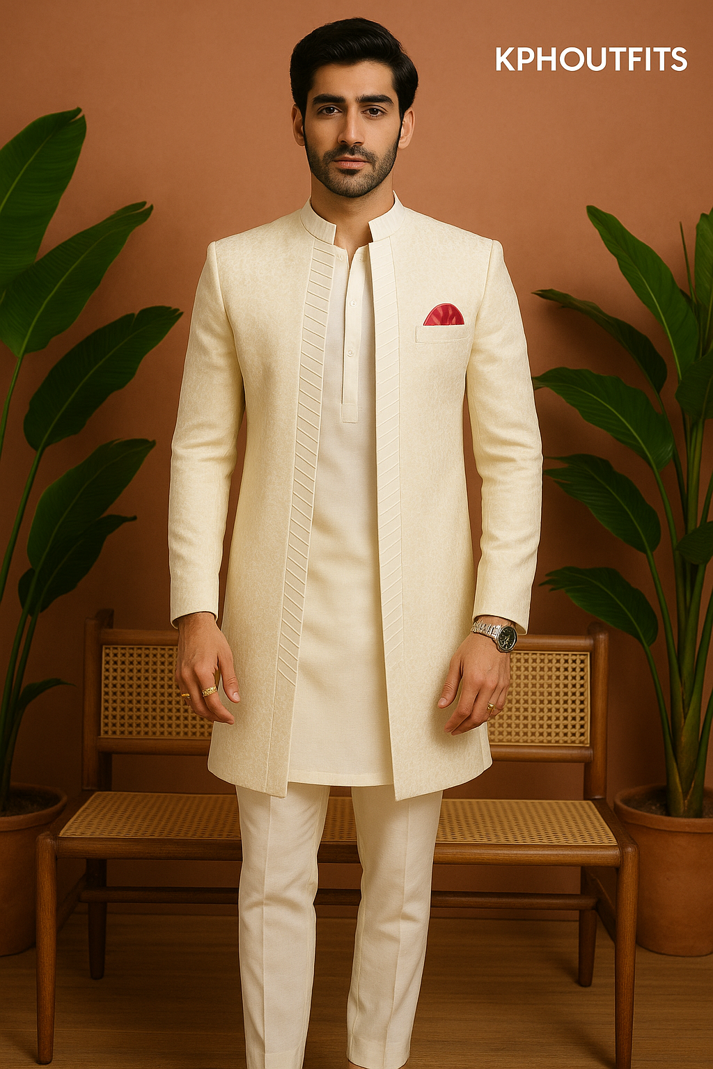 Groom Special Designer Open Jodhpuri Set – Elegant Wedding Wear by KPH Outfits