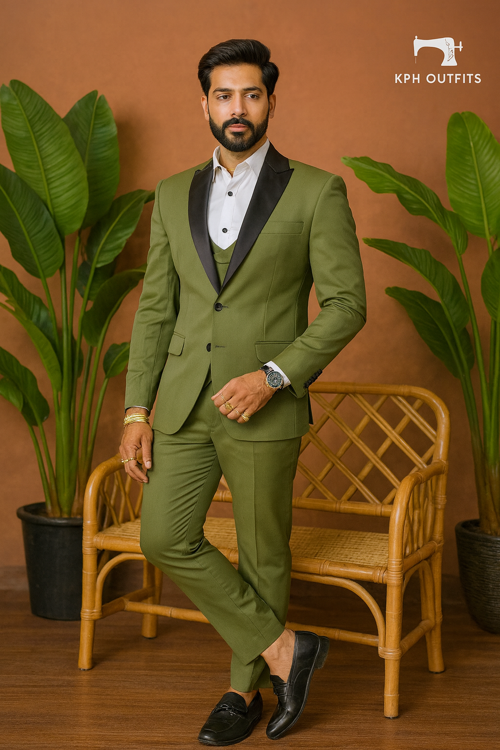 Stylish Men's Handcrafted Indo-Western Ensemble - KPH Outfits