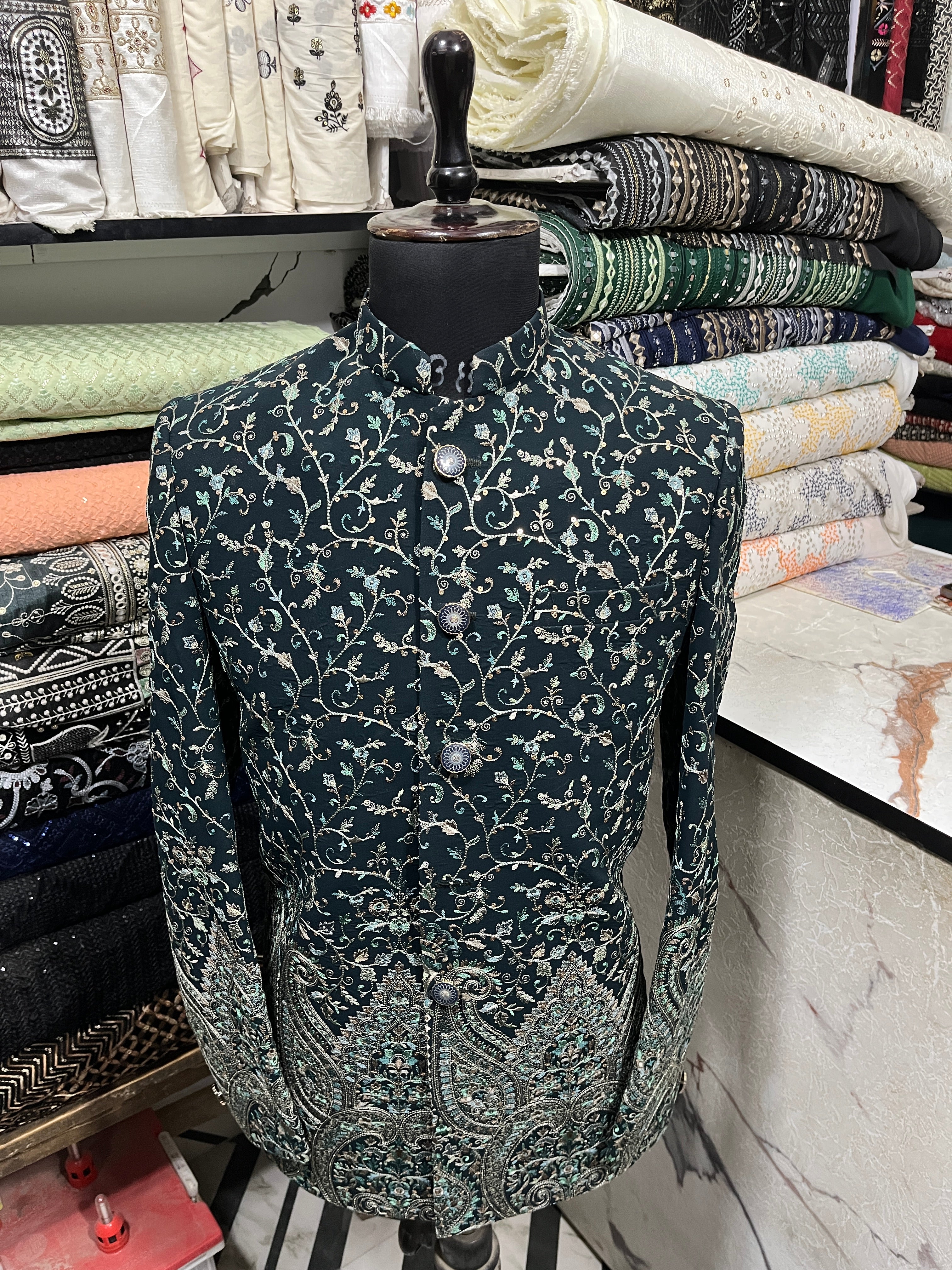 Men's Turkish Kalamkari Embroidery Jodhpuri Set