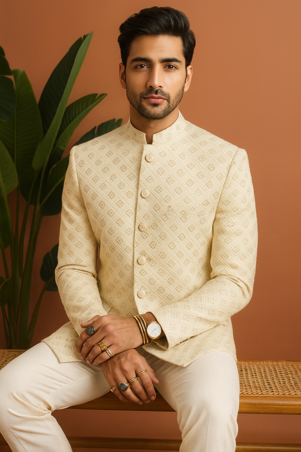Ivory Royal & Classic Jodhpuri Set – KPH Outfits