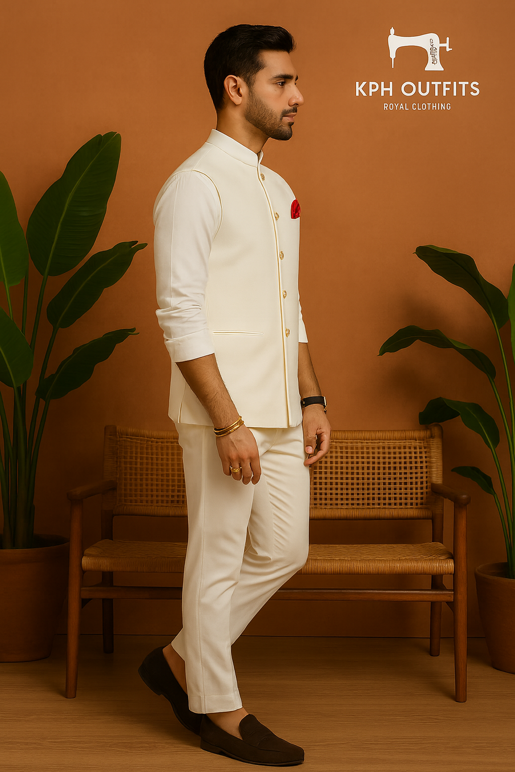 Virat Kohli Inspired Waistcoat Set - Stylish & Modern Ethnic Wear by KPH Outfits