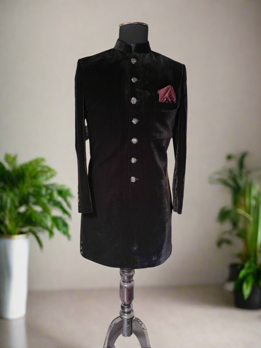 Elegant Black Indo-Western Set for Special Occasions