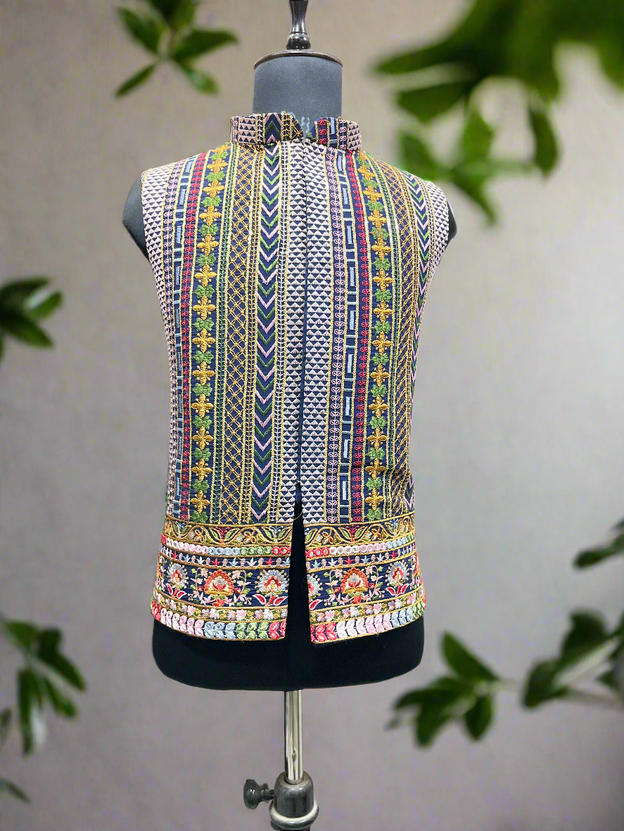 Elegant Sangeet Bandhgala Waistcoat for Men