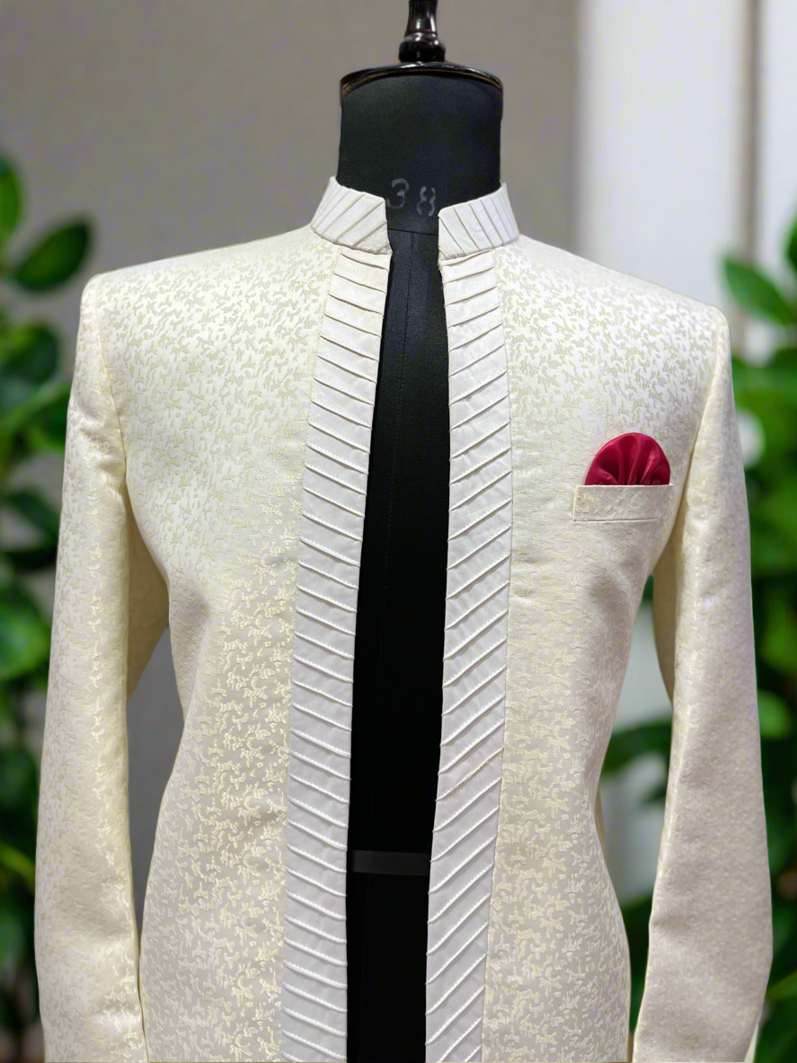 Elegant open-front Jodhpuri for weddings and special events