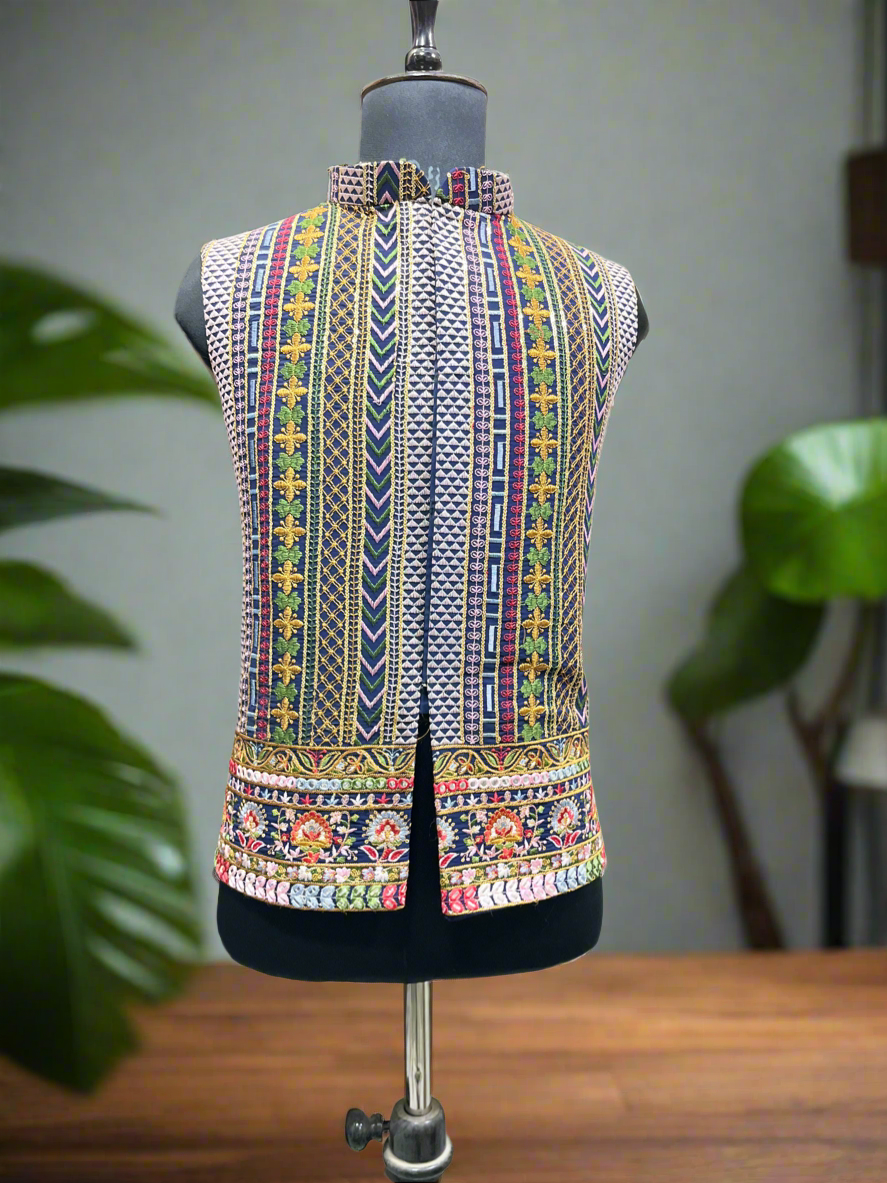 Exclusive Handcrafted Men's Waistcoat with Intricate Design