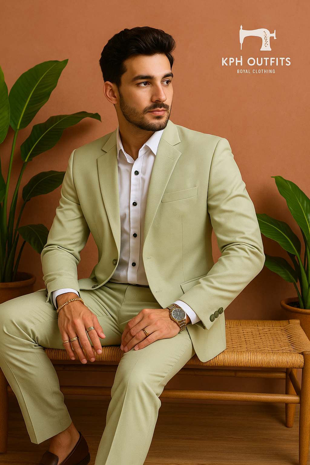 Men’s Pista 2-Piece Peak Lapel Tuxedo Suit – KPH Outfits