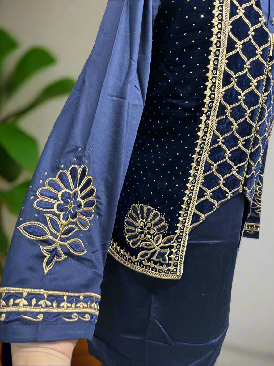 Handcrafted 3-piece wedding attire for formal parties and events