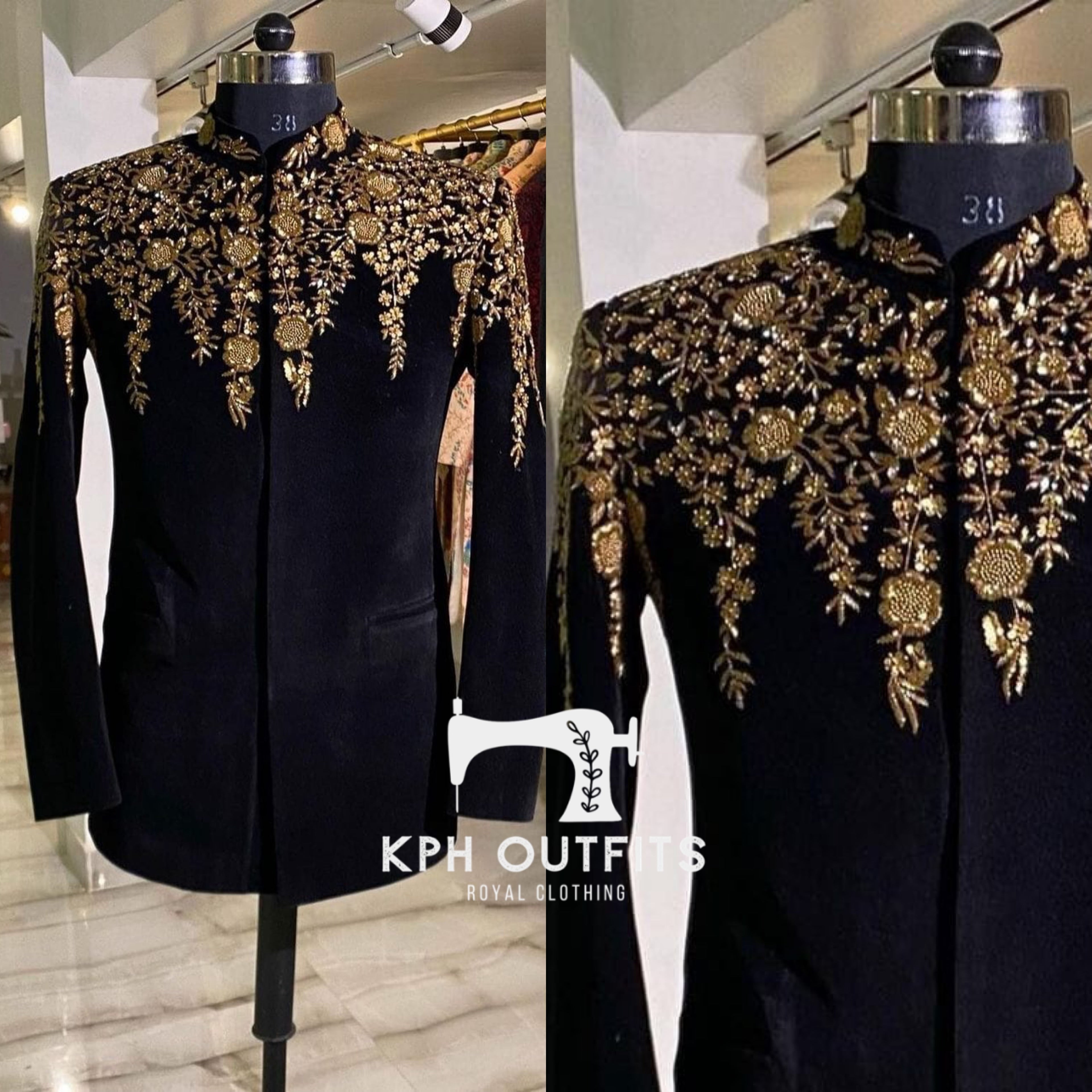 Men's Exclusive Handcrafted Embellished Mr Faisu Style Jodhpuri Set – Designer Wedding Wear by KPH Outfits