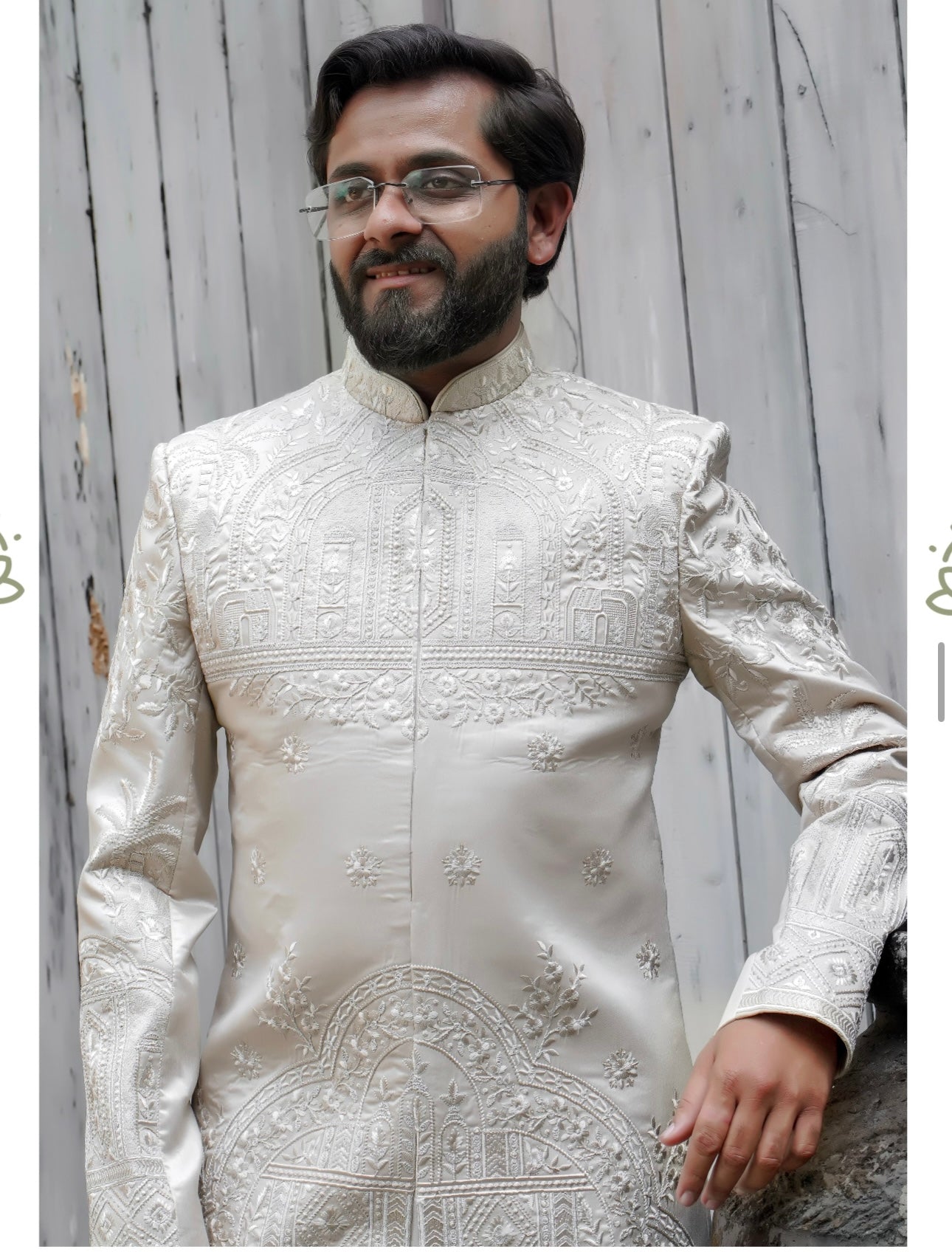 Luxury embellished sherwani for weddings