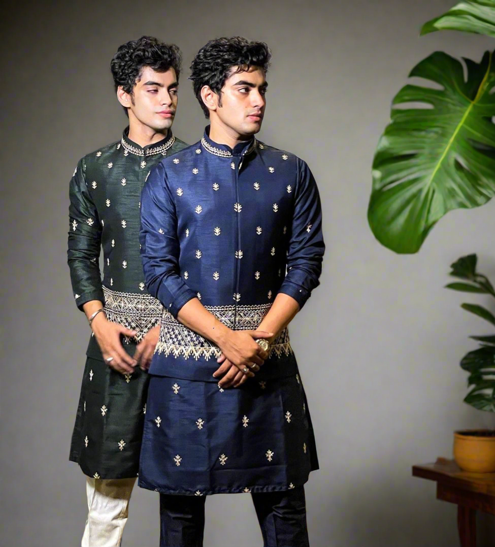 Men's Designer Embellished Waistcoat for Wedding Functions - KPH Outfits