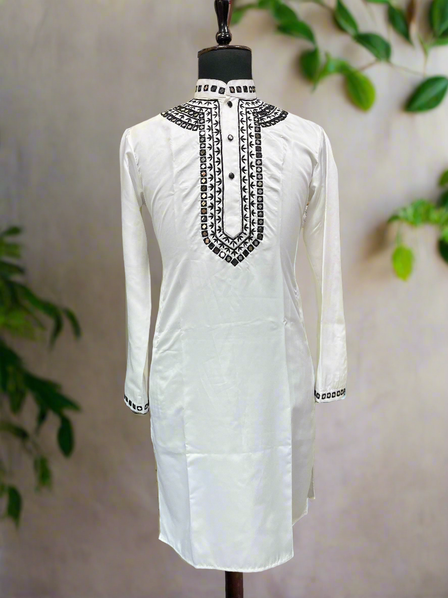 Men's Exclusive Eid Special Real Mirror Designer Kurta Set – Elegant Traditional by KPH Outfits