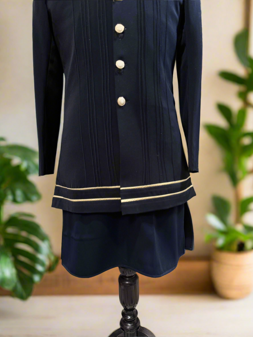 Modern Navy Blue Indo-Western Set for Men
