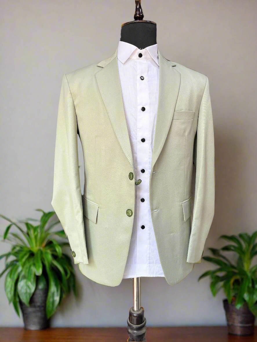 Pista Tuxedo Suit with Zipper Pants
