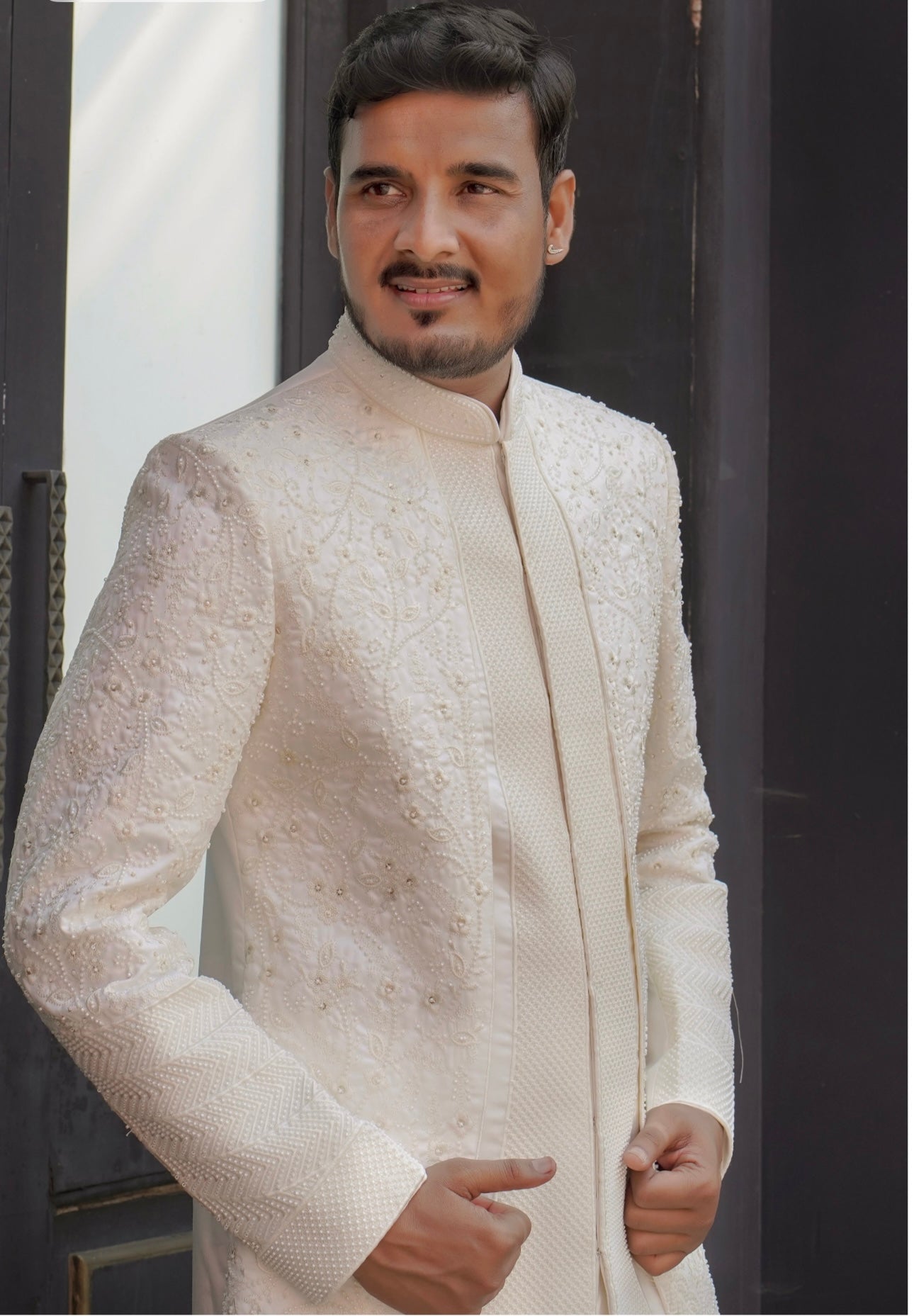 Stylish Two-Layer Achkan for Grooms by KPH Outfits