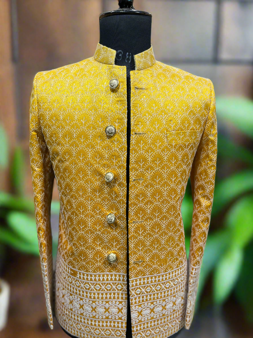 Traditional Men’s Haldi Outfit with Modern Flair